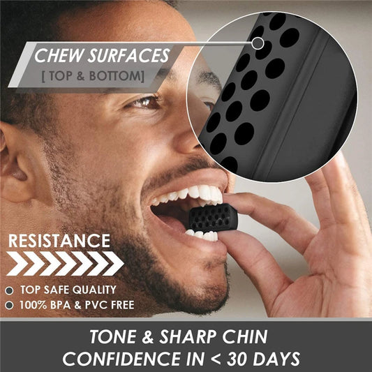 Facial Jaw Exerciser and Neck Slimming Fitness Ball for Jawline Enhancement and Double Chin Reduction